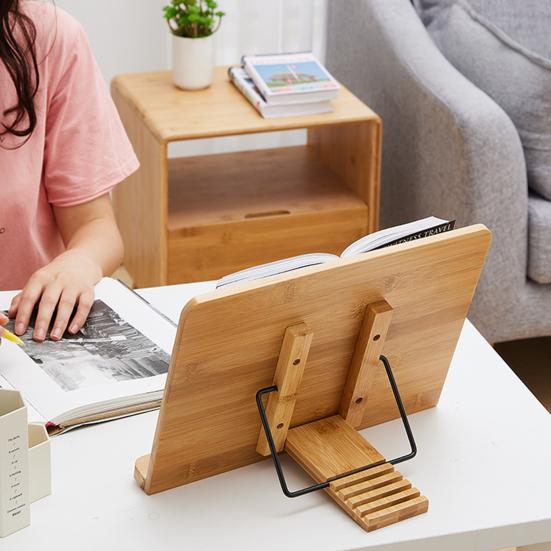 Reading Stand for Kitchen Countertops And Cookbooks Adjustable Cookbook Holder for Hands-Free Reading