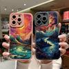 Sunrise Scenery Phone Case For iPhone 15 14 Plus Pro Max 13 12 11 Pro Max XR X XS 7 8 Plus Gorgeous Mountain River Soft Covers