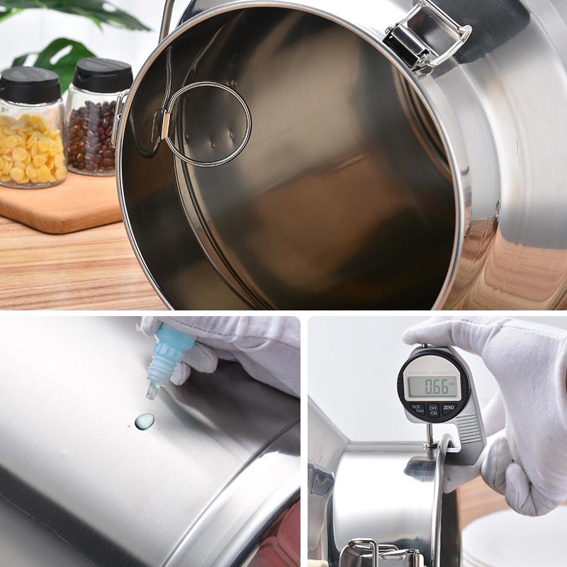 304 Stainless Steel Sealed Jar Food Grade Oil Barrel Milk Tea-leaf Transportation Barrel Wine Drum Sealed Tank