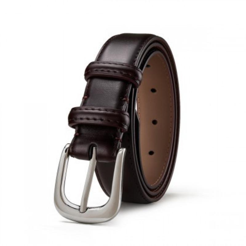 Women'S Belt Double-Sided Leather New Simple Women'S Pin Buckle Belt Versatile Decorative Jeans Versatile Belt