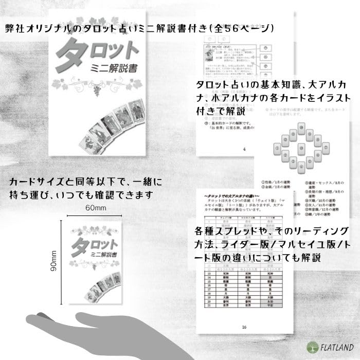 The Phantomwise Tarot, Tarot Reading Instructions, Japanese Instruction Manual Included, Authentic Tarot Cards, 78 Cards