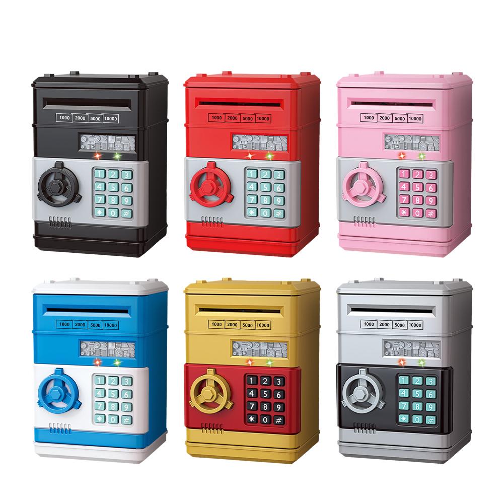 Salvadanaio Creativo ATM Elettronico Salvadanaio con Password Mini Cassaforte Monete Risparmio Contanti Salvadanaio Lucchetto Salvadanaio ATM Regalo per Bambino