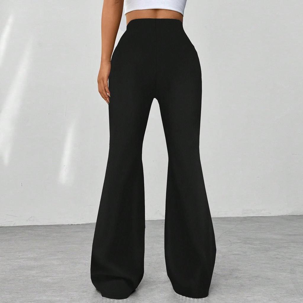 Dámské rovné kalhoty, módní ležérní kalhoty, kalhoty Harlan s devíti body