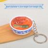 Chinese-Style Edible Toy Keychain: 4cm Simulation Food Bowl Pendant Gift