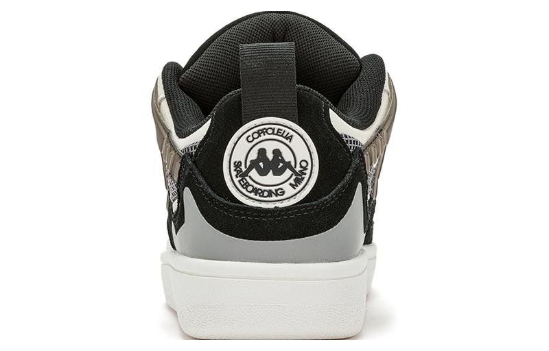 Men's Sneakers COPPOLELLA x Kappa Abrasion Resistant Low top Skateboard Shoes Unisex White Black Brown