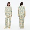 Pajamas custom-printed pajamas comfortable long-sleeved trousers set women's loungewear women's custom-made
