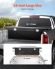 VEVOR Crossover Truck Tool Box, 69x20x14 In, Heavy Duty Aluminum Toolbox with Diamond Texture, Pick Up Truck Bed RV Trailer Toolbox