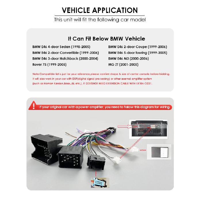 Hizpo 7" AI Voice Autoradio For BMW E46 M3 318/320/325/330/335 Android Auto Radio Carplay 4G DSP Car Multimedia GPS 2din Stereo