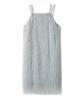 Furfur Lame Feather Mini Dress RWFO251002LBLUF