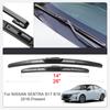 2PCS Car Blade Windshield Rubber Wiper For NISSAN Altima ARIYA JUKE LEAF MARCH MICRA NOTE NV200 SENTRA VERSA Auto Accessories