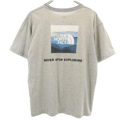 Back Logo Short Sleeve T-shirt L Gray Men's Used