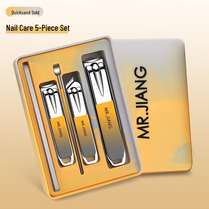 Portable Splash-Proof Manicure & Pedicure Nail Clippers Set