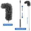 Gutter Cleaning Brush 250cm Extendable Rod Roofing Guard Cleaner Tool Removing Leaves and Debris Stiff Cleaning Brush