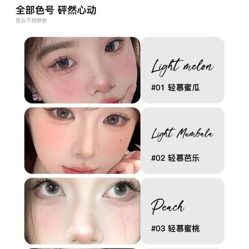 HERORANGE - Light Pink Mist Monchrome Powder Cheek Blusher - 1-3