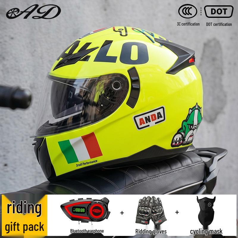 Smart Bluetooth Flip-Up Motorcycle Helmet for All-Season Riding
