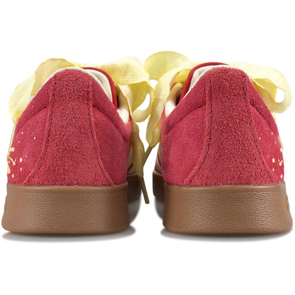 Adidas Vl Court Classic Galloping Iridescent Abrasion Resistant Low top Skateboard Shoes Unisex Red KK3774(Team1283-)