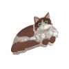 Women Hair Clip Cartoon Cat Dog Shape Hair Claw Anti-slip Teeth Large Size Back Head Shark Hair Claw Hair Accessories