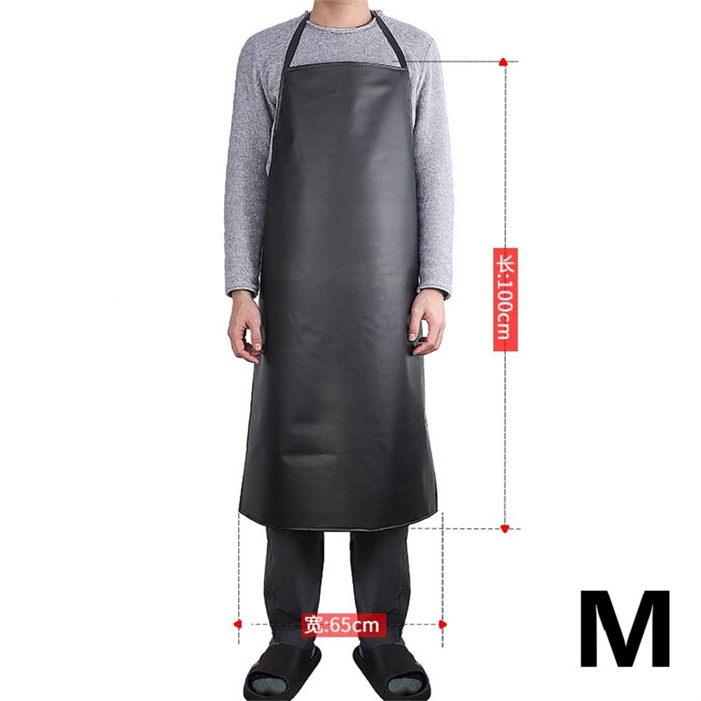 Wasserdichte Ölbeständige Schürze Herren Damen Arbeitsschürze PVC Schwarz Hotel Aquatisch Metzgerei Lebensmittel Kochschürze Für Küchenarbeit Reiniger