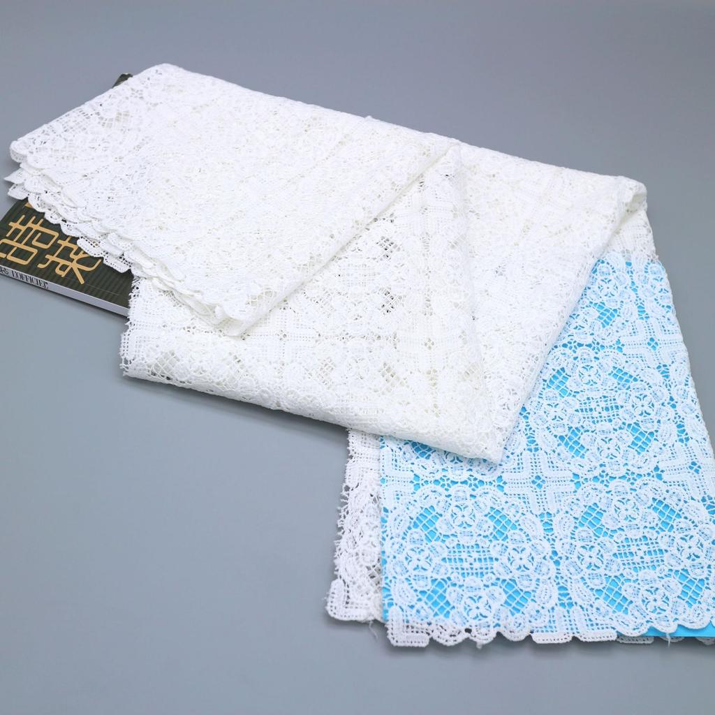 New Full-Width Water-Soluble Embroidery Lace Fabric, Clothing Dress Accessories, Water-Soluble Embroidery Milk Silk, Fashion Fabric