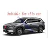 For Mazda CX-8 CX8 2018    ABS Chrome Rear Reflector Fog Light Lamp Cover Trim Bezel Frame Styling Garnish
