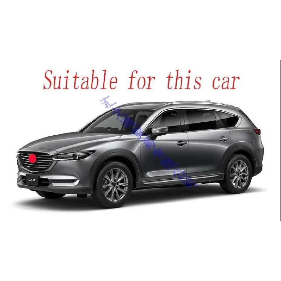 For Mazda CX-8 CX8 2018    ABS Chrome Rear Reflector Fog Light Lamp Cover Trim Bezel Frame Styling Garnish