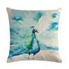 Painted Art Pillowcase Animal Print Linen Pillowcase Chair Sofa Home Decoration Cushion Cover