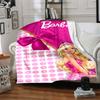 1 pezzo Barbie, Coperta con Fiocco Rosa Fibra di Poliestere, Comfort per Tutte le Stagioni per Divano, Letto, Ufficio, Auto, Campeggio, Decorazione per la Casa e Regalo Ideale, Comfort per l'Ufficio