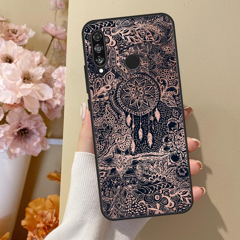 Dream Catcher Feather Wolf For Huawei Nova Y70 Y91 Y61 Y73 Y72 Y90 Y60 12s 12i 11i 8i 9 10 SE P40 Lite P30 P60 Pro Case