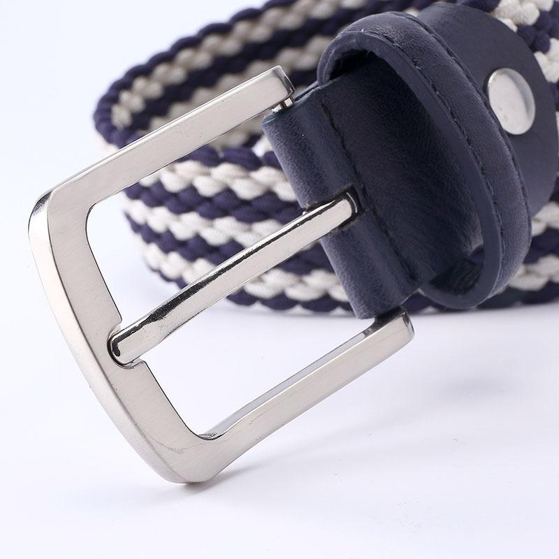 Belt Women'S Elastic Braided Belt Unisex, Origin Strong Elastic Men'S Pin Buckle Belt