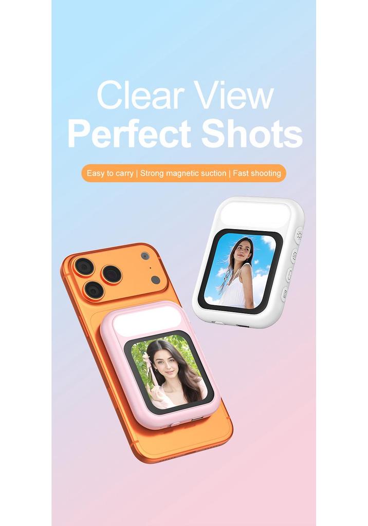 Selfie-Enhancing Magnetic Phone Screen T7