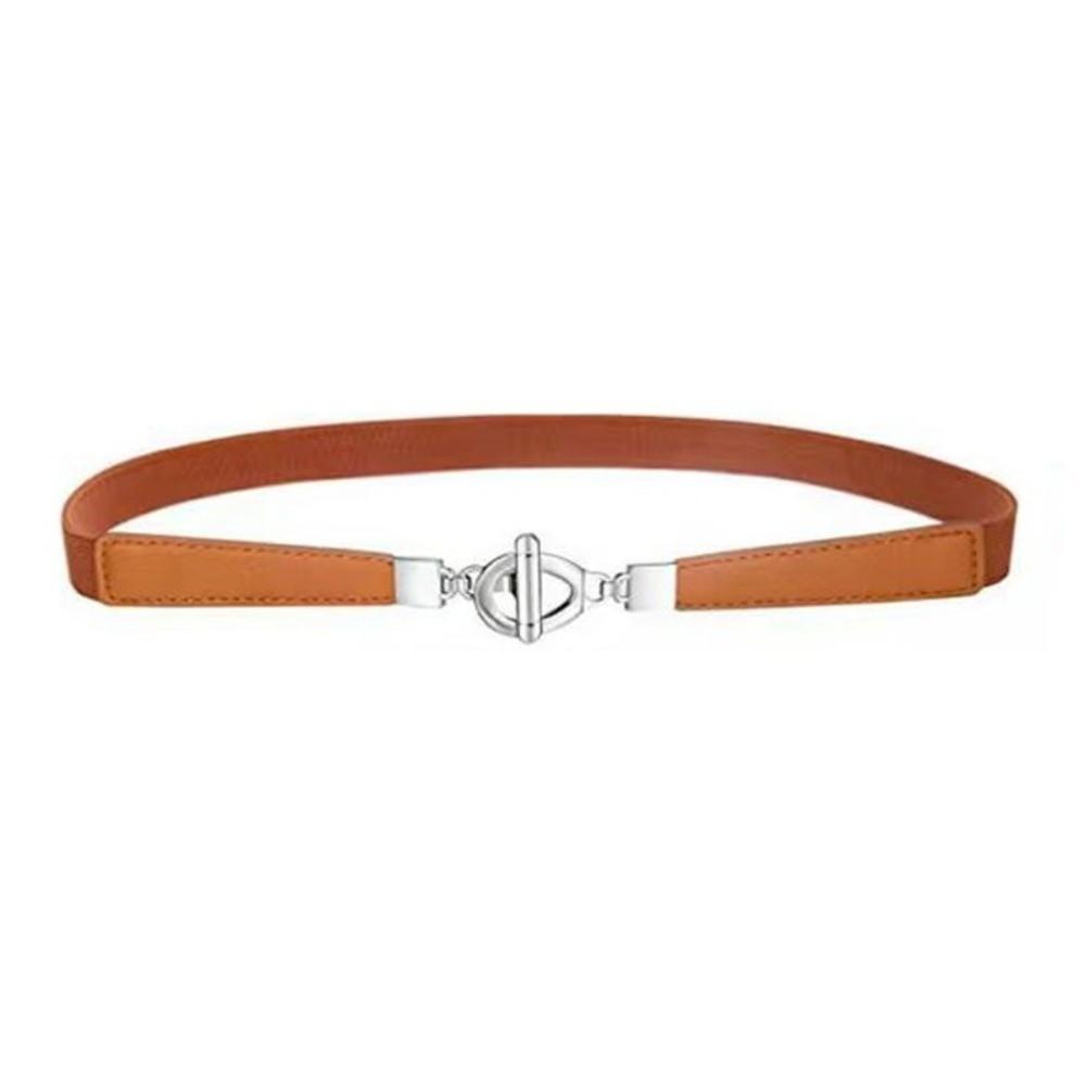 Fashion Simple Women s Elastic Belt Hook Buckle Stretch Waistband Casual Waist Strap Women верблюд