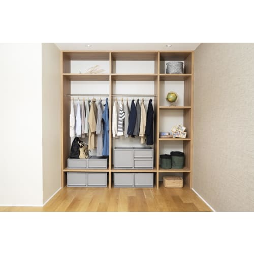 Tenma Fits Case FC40, a fully assembled storage case for use in the kitchen or laundry room. Its 40cm depth makes it perfect for space-saving storage.