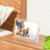 Transparent Acrylic Magnetic Picture Frames with Stand Rectangle Clear Photo Frame Minimalist No-drill Display Board