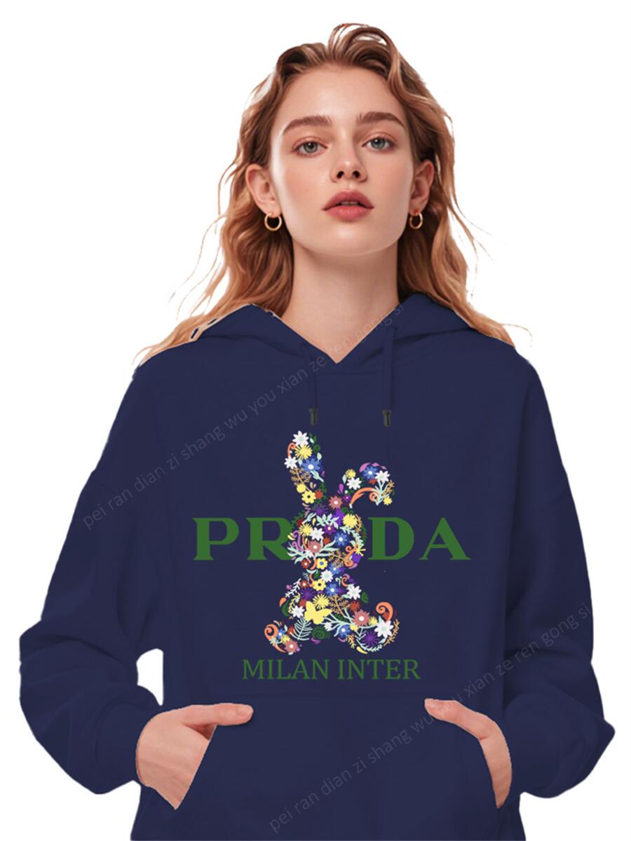 

Women Hoodies Loose Drop-shoulder Pullovers High Quality New Graphic Letter Print Designer Clothing Female Sweatshirts Aesthetic 3XL
