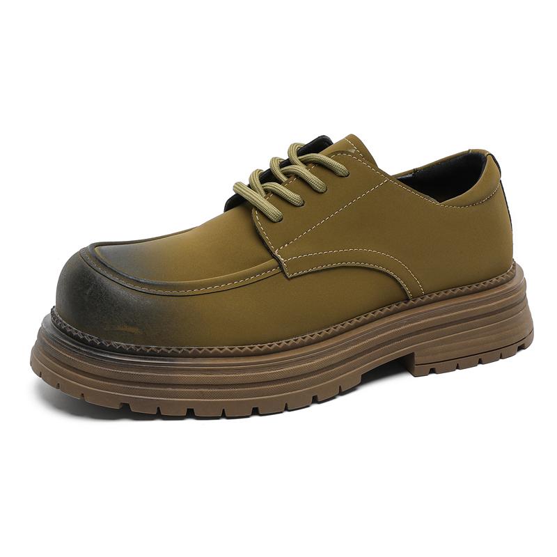 Fashion Stylish Casual Leather Shoes Classic Mens Casual Shoes Business Brand Male Formal Dress Footwear Thick Bottom Men Oxford Shoes