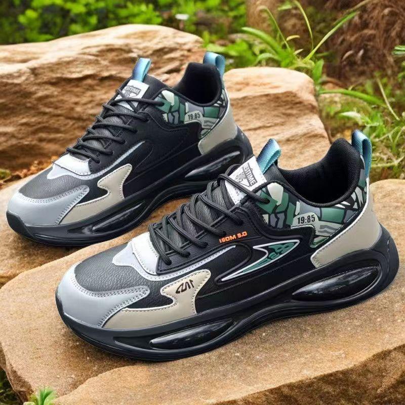 Ultra-light running shoes autumn new leather waterproof student sports shoes casual shoes