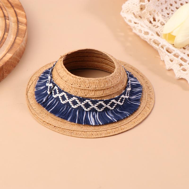 Mini Doll Straw Hat Empty Top Plush Dolls Clothes Accessories Cute Dolls Decoration Pretend Play Toys