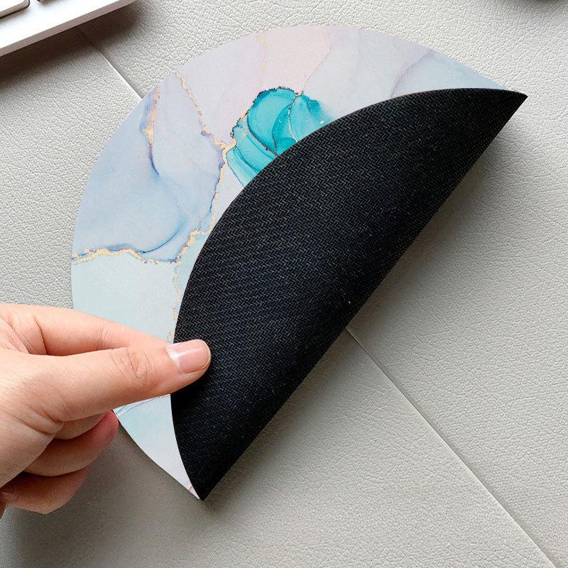 Round Mouse Pad Non-slip Rubber Base Small Mouse Pads for Office Home