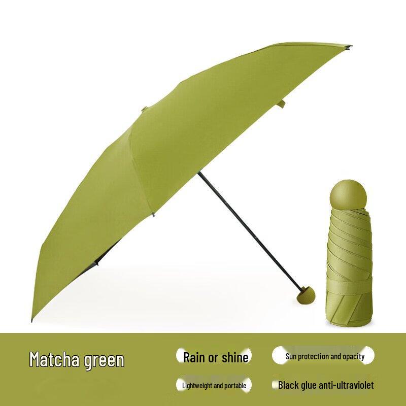 YICAI Mini 5-Fold UV Protection Sun Rain Umbrella
