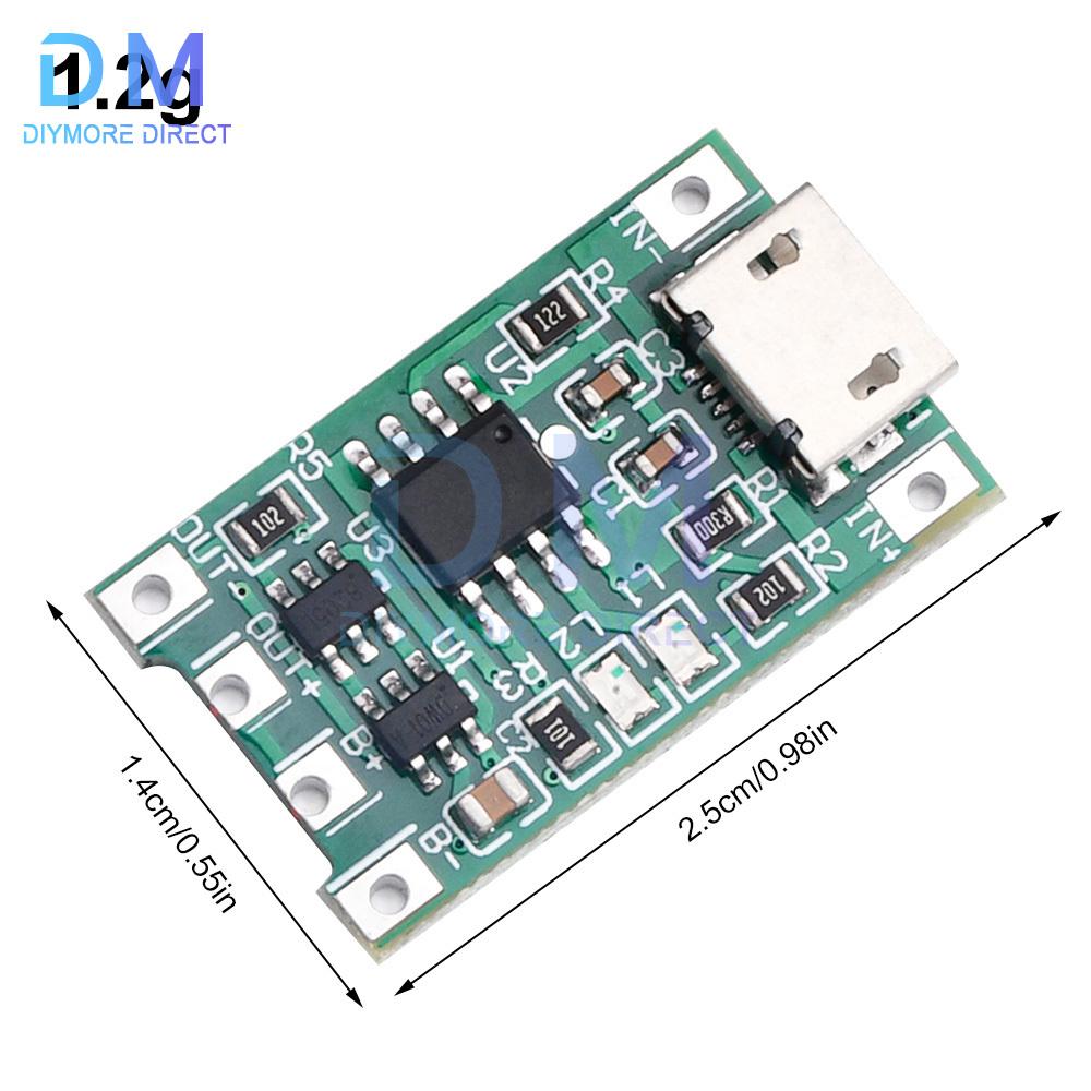 With Protection Dual Functions 5V 3A Mini Micro TYPE-C USB 18650 Lithium Battery Charging Board Charger Module
