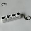 Handheld Clicker Fidget Black Cat Keyboard 4/9-Keys Anxiety Relief Finger Keychain Toy Office School Travel Decompression Button Sensory Hanging Decor