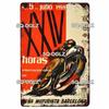Mfoever Tin Motorcycle Metal Sign Vintage Plaque Poster Tin Sign Wall Decor For Bar Pub Club Retro TT Racing Poster Gift
