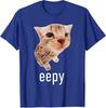 Eepy Cat Silly Sleepy Cat Meme TShirt Womens Fashion Kitty Lover Graphic Outfit Cartoon Comics Street Saying Tee Unique Gift
