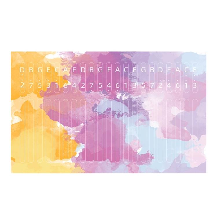 Наклейки для 21-клавишного калимбы, Наклейки для большого пальца пианино для начинающих и любителей музыки, Наклейки с нотами для 21-клавишной калимбы