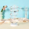Home Multifunctional Rotating Jewelry Storage Display Rack, Made of Iron, Can Store Earrings, Earrings, Studs, and Earrings