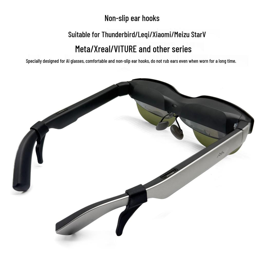 Thunderbird Air4 Silicone Ear Hook for Xreal OnePro Smart AI Glasses Compatible with Meta Leqi