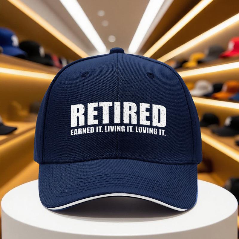 Pc Retirement Cap with Retired Living It Loving It Text Lightweight Breathable Baseball Hat for Retirement Party