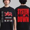 System Of A Down 2026 Europe Dsseldorf Tour Tshirt Unisex Unisex Summer 100 Cotton Clothing Oversize Short Sleeved Top Streetwear