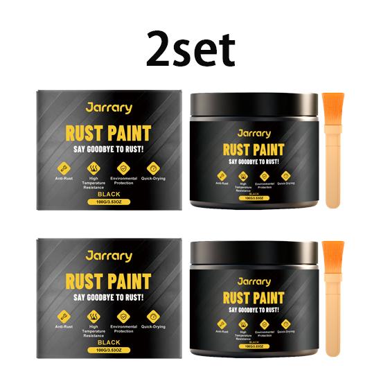Jarrary multi-purpose black maintenance paint, simple brushing, furniture, metal, daily protective equipment 1set
