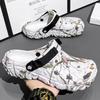 Internet Celebrity Hole Shoes Men's Summer Out Dual-purpose Non-slip Sports Bag Head Half Slippers Outdoor Stepping On Shit Feeling Beach Sandals